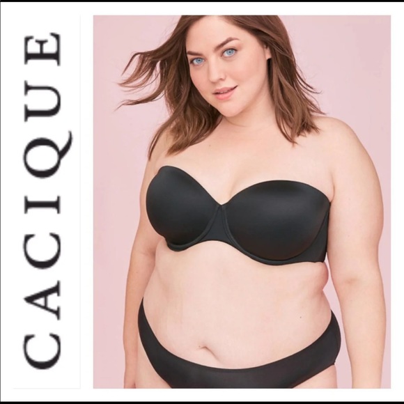 Cacique Intimates & Sleepwear Cacique 42d Strapless Multi Bra Black